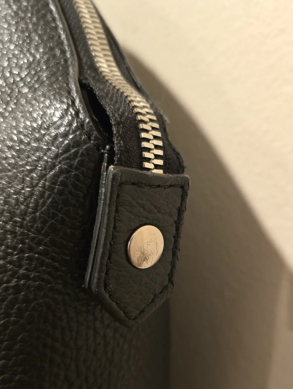 Furla Black Pebbled Leather Satchel